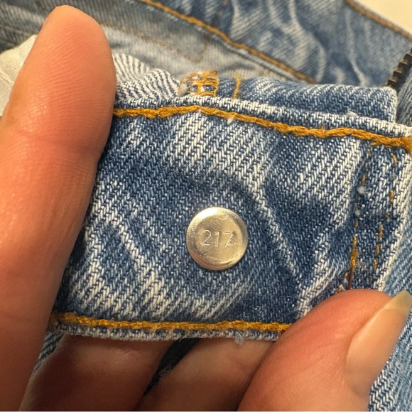 Vintage Levi’s 634 Blue Jeans Kids Size 8 Dated From 1999 Wide Leg Pants - Picture 8 of 10